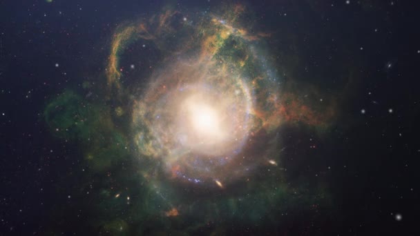 Belle Galaxie Dans Espace Lointain Éléments Cette Image Fournis Par — Video