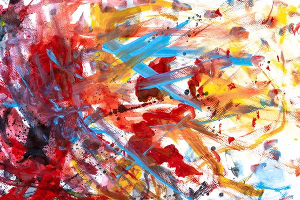 Una Pintura Acuarela Abstracta Con Colores Mezclados — Foto de Stock