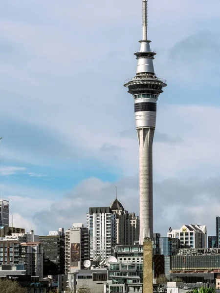 Auckland New Zealand Jun 2021 View Auckland City Skytower College — 图库照片