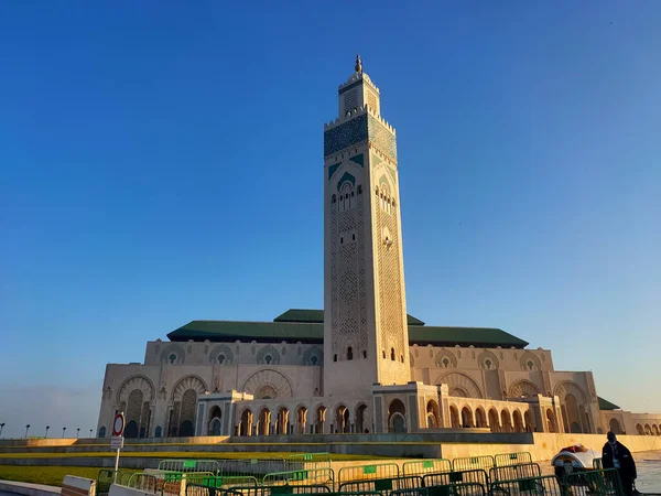 Casablanca Morocco Jul 2021 Prachtige Hassan Moskee Casablanca Marokko — Stockfoto