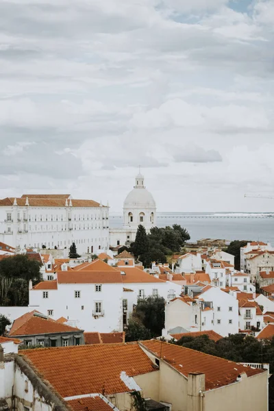 Una Hermosa Ciudad Costera Lisboa Capital Portugal Con Edificios Color —  Fotos de Stock