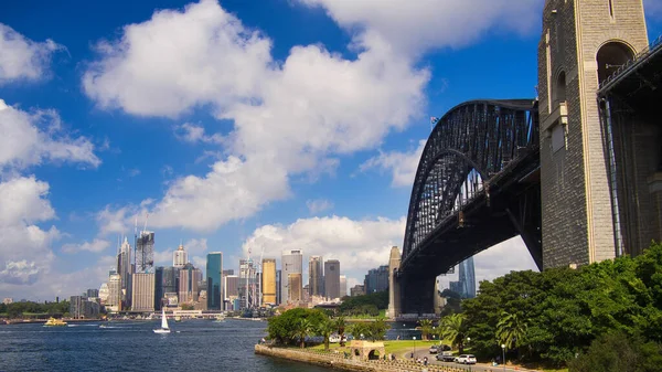 Sydney Ausztrália Ápr 2021 Közelkép Sydney Habour Hídról Milsons Pointnál — Stock Fotó