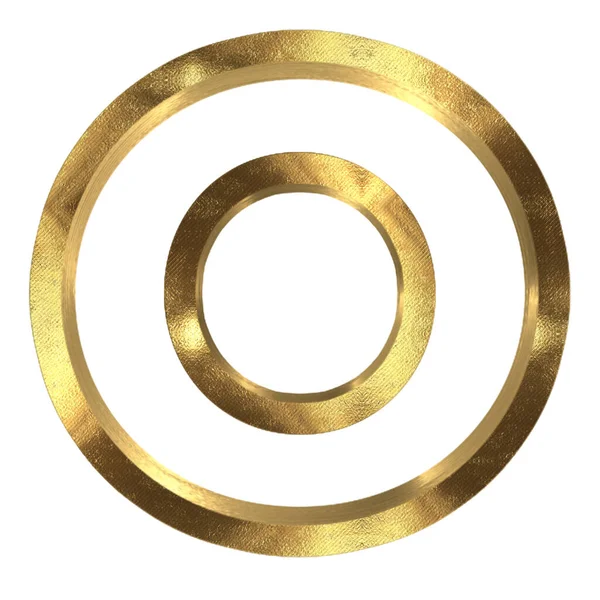Золотий Дизайн Букви Абетки Білому Тлі — стокове фото