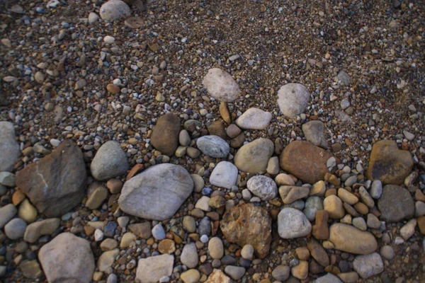 Eine Nahaufnahme Von Kieselstrand — Stockfoto