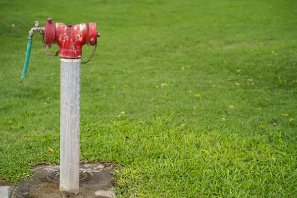 公园里一个老消防栓的特写 — 图库照片