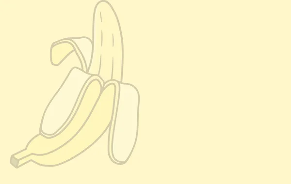 Fondo Amarillo Con Icono Plátano Para Fondos Pantalla —  Fotos de Stock