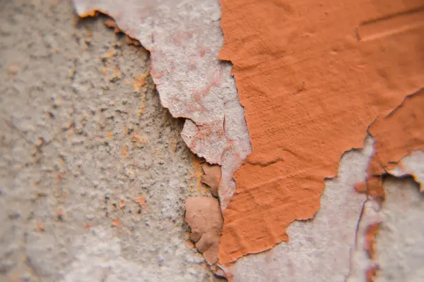 Damaged Stained Orange Wall Texture Background — Stock Photo, Image