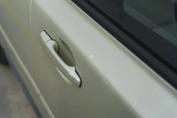 Zbliżenie Klamki Drzwi Samochodu — Zdjęcie stockowe