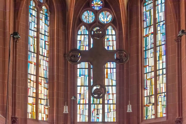 Franquenthal Rhineland Palatinate Alemanha Julho 2021 Interior Uma Igreja Com — Fotografia de Stock