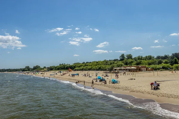 Gdansk ポーランド 2021年6月14日 晴れた日にポーランドのグダニスクの砂浜 — ストック写真