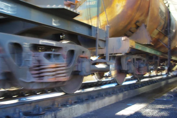 산업용 바닥에 트럭을 열차의 — 스톡 사진