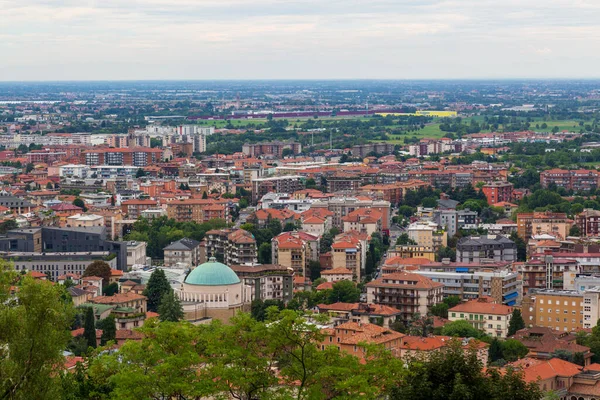 Tiro Aéreo Bergamo Itália — Fotografia de Stock