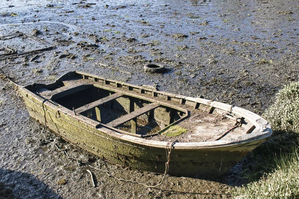 Tiro Barco Pesca Abandonado — Fotografia de Stock