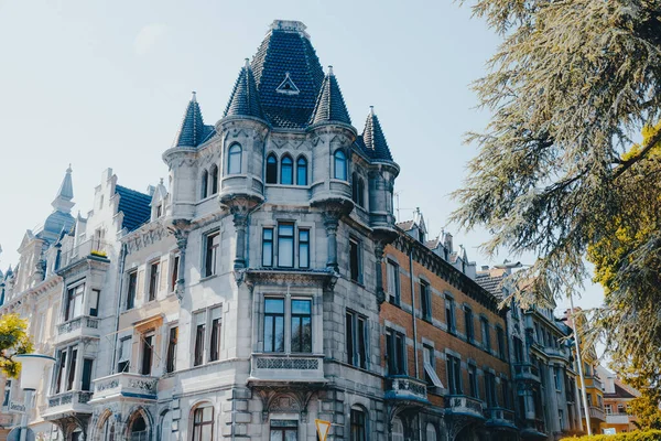 Una Vista Panoramica Dell Architettura Medievale Costanza Germania Contro Cielo — Foto Stock