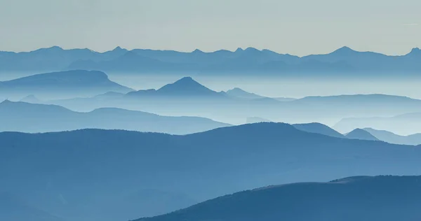 Ein Herrlicher Blick Auf Die Französischen Alpen Vom Mont Ventoux — Stockfoto