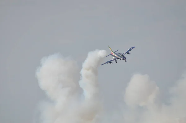 Pesaro Italien Juli 2016 Ausstellung Des Kunstflugteams Frecce Tricolori Dreifarbige — Stockfoto