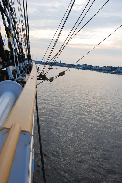 博物館船からの海の景色 パサートIn Travemuende Germany — ストック写真