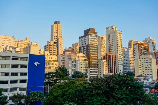 Una Toma Alto Ángulo Receita Federal Brasil Centro San Paulo — Foto de Stock