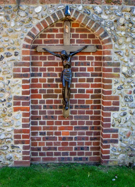 Walsingham United Kingdom Aug 2016 Cross Anglican Shrine Our Lady — 스톡 사진