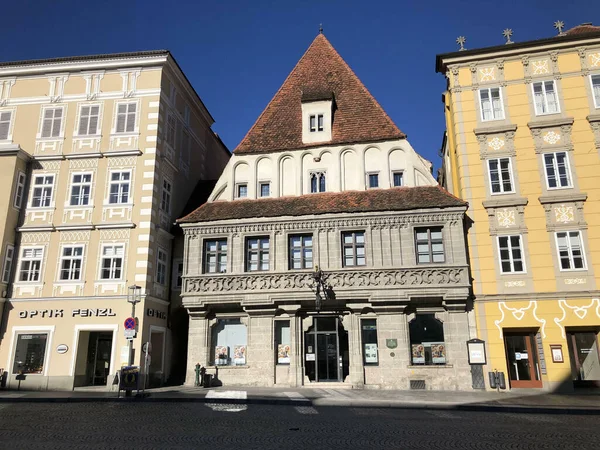 Steyr Oostenrijk Okt 2020 Huizen Het Centrale Plein Oude Binnenstad — Stockfoto
