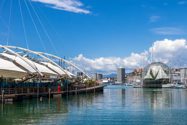 Piękne Zdjęcie Starożytnego Portu Genui Włoszech — Zdjęcie stockowe