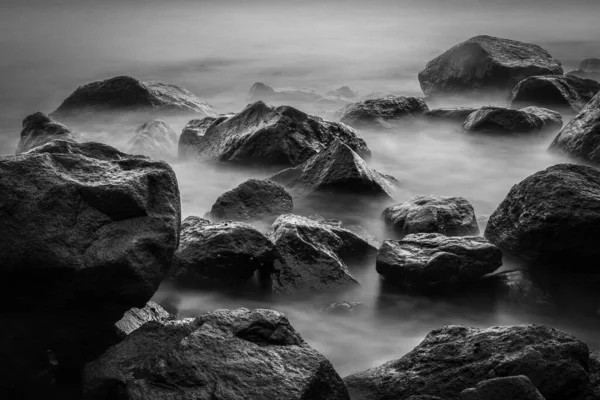 Een Wankele Strand Mist — Stockfoto