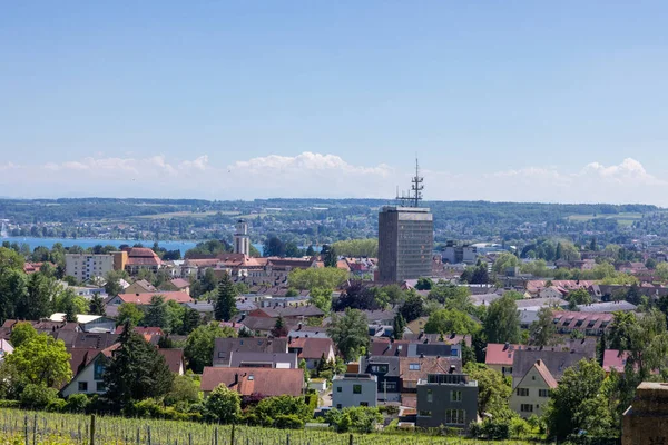 Festői Kilátás Város Konstanz Németország Alatt Tiszta — Stock Fotó