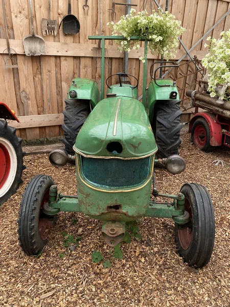 Old Weathered Gardening Tools Equipment — Stock Photo, Image