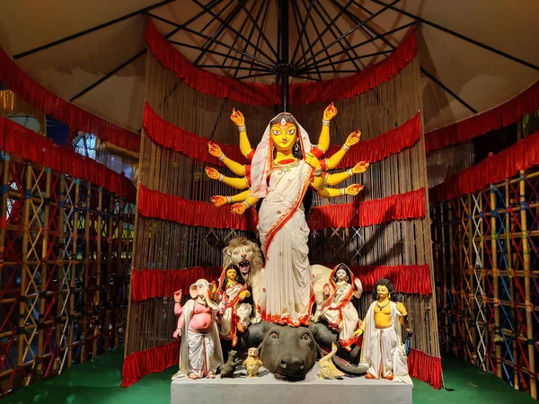 Kolkata India Giugno 2021 Dea Indù Durga Alias Maa Durga — Foto Stock