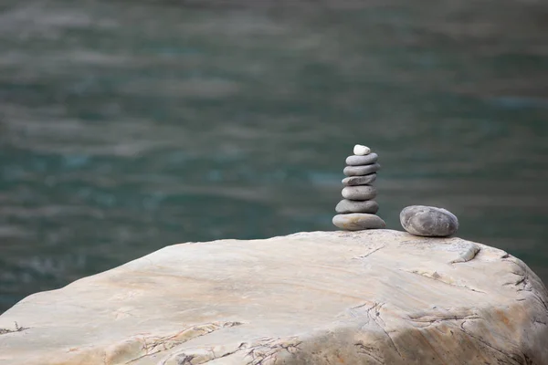 Enfoque Selectivo Piedras Apiladas Una Encima Otra — Foto de Stock