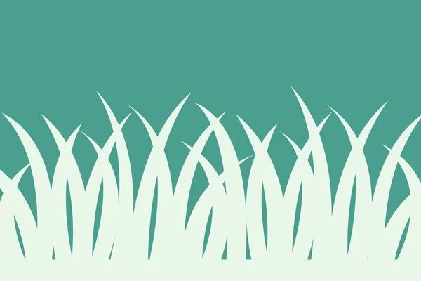 Een Illustratie Van Een Wit Grassilhouet Een Blauwe Achtergrond Voor — Stockfoto