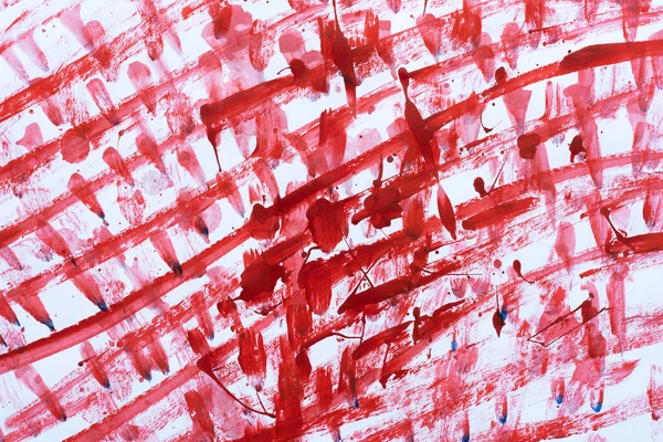 Pintura Roja Brillante Pared Blanca — Foto de Stock