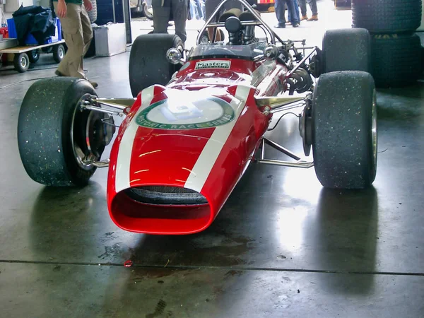 Nurburgring Deutschland 2007 Ein Alter Roter Rennwagen Auf Einer Oldtimer — Stockfoto