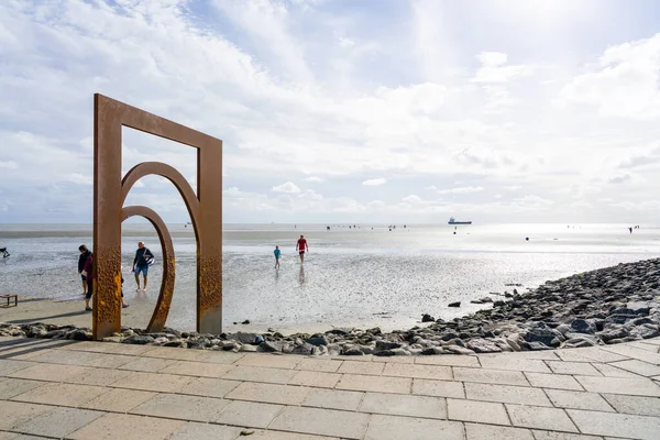 Sankt Peter Ording Germany Aug 2020 아름다운 북해에서의 — 스톡 사진