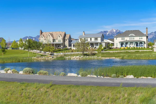 Some Private Houses Lake District Utah Usa — Stock Photo, Image