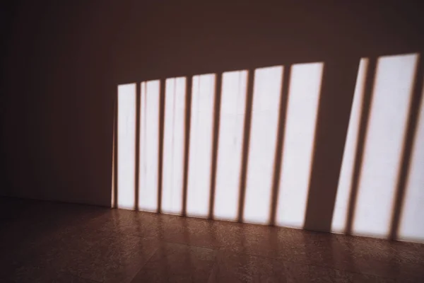 Ein Fenster Zaun Schatten Raum — Stockfoto