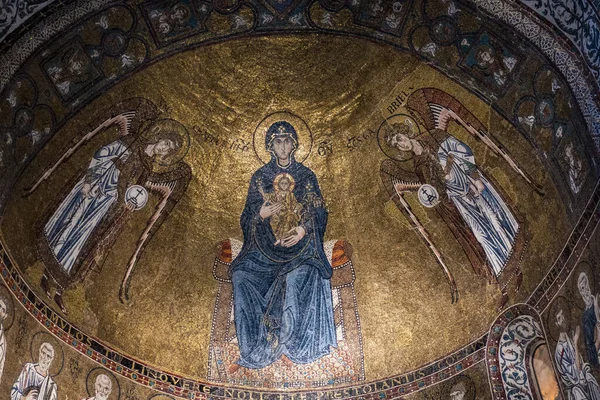 마리아의 대성당 천장에 그림들 — 스톡 사진