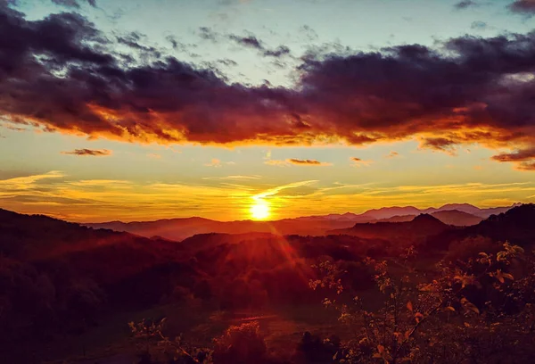 Beautiful Shot Mountains Sunset — Stock Photo, Image