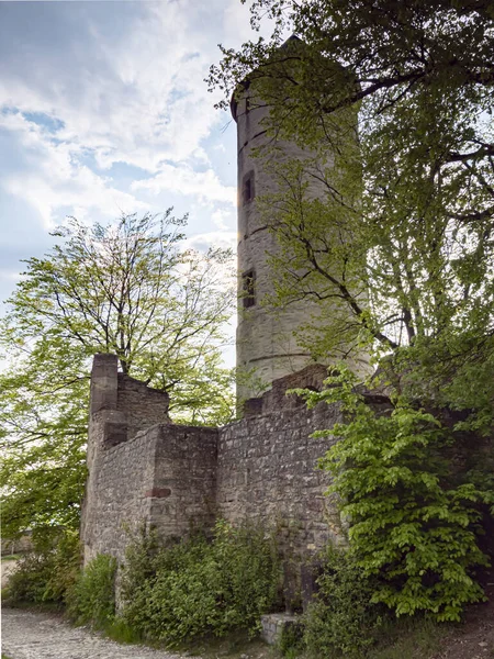 Pequeño Trurm Sydekum Las Ruinas Del Castillo Plesseburg Eddigehausen Bovenden — Foto de Stock