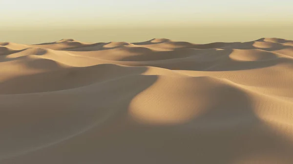 晴れた日の広大な砂漠の風景の景色 壁紙や背景のためのクールな — ストック写真