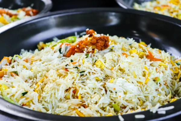 Closeup Shot Exotic Rice Vegetable Dish — Stock Photo, Image