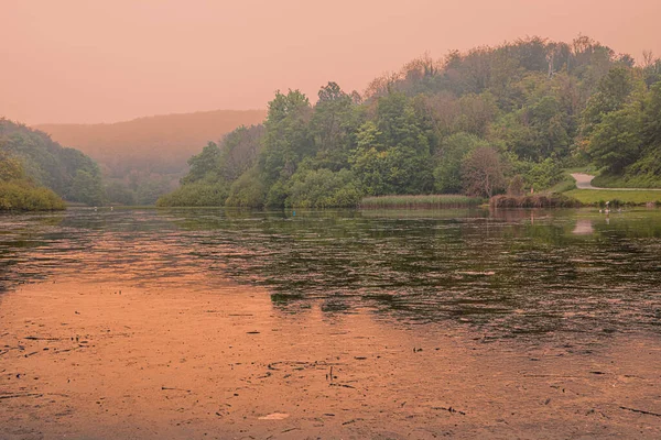 Lac Swanbourne Arundel Sussex Angleterre Royaume Uni — Photo