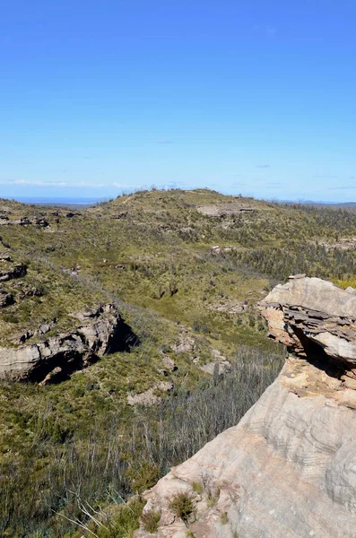 Leura Australie Juil 2021 Vue Verticale Des Blue Mountains Depuis — Photo