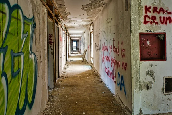 Malinska Croacia Junio 2021 Hotel Abandonado Patrimonio Isla Krk — Foto de Stock