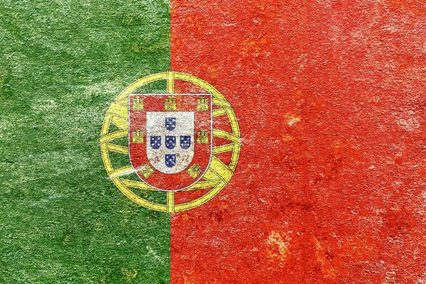 Fondo Bandera Portugal Grunge — Foto de Stock