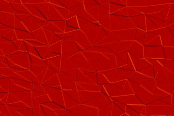 Μια Απεικόνιση Ενός Κόκκινου Φόντου Τρισδιάστατα Τριγωνικά Σχήματα — Φωτογραφία Αρχείου