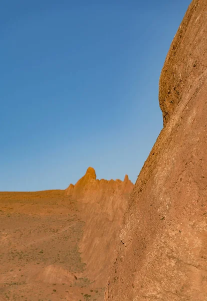 Close Formações Arenosas Deserto Saara Marrocos — Fotografia de Stock