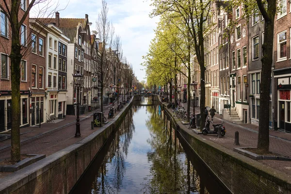 Canale Del Reno Amsterdam Paesi Bassi — Foto Stock