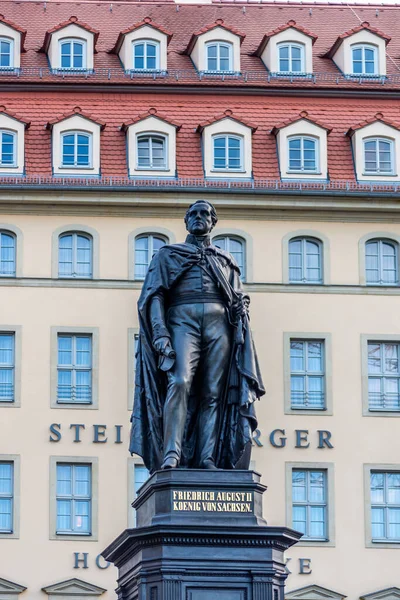 Monumento Rei Friedrich August Dresden Alemanha — Fotografia de Stock