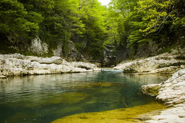 Beautiful View River Martvili Samegrelo — Stock Photo, Image